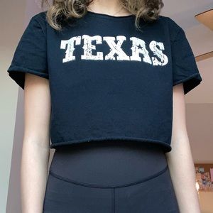Black Altar’d State Texas Crop-Top